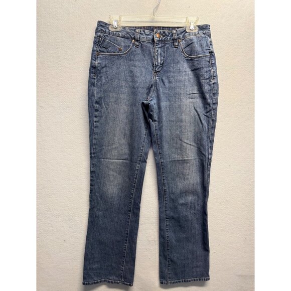 Jag Jeans Mid Rise Boot Leg Denim Womens Size 10 Blue Cotton Blend - Picture 1 of 12